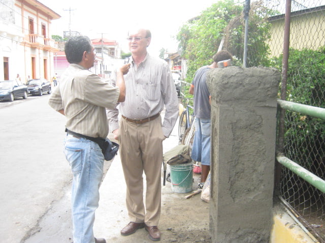 Lic. Juan Pasos en el Puente Los Dardanelos